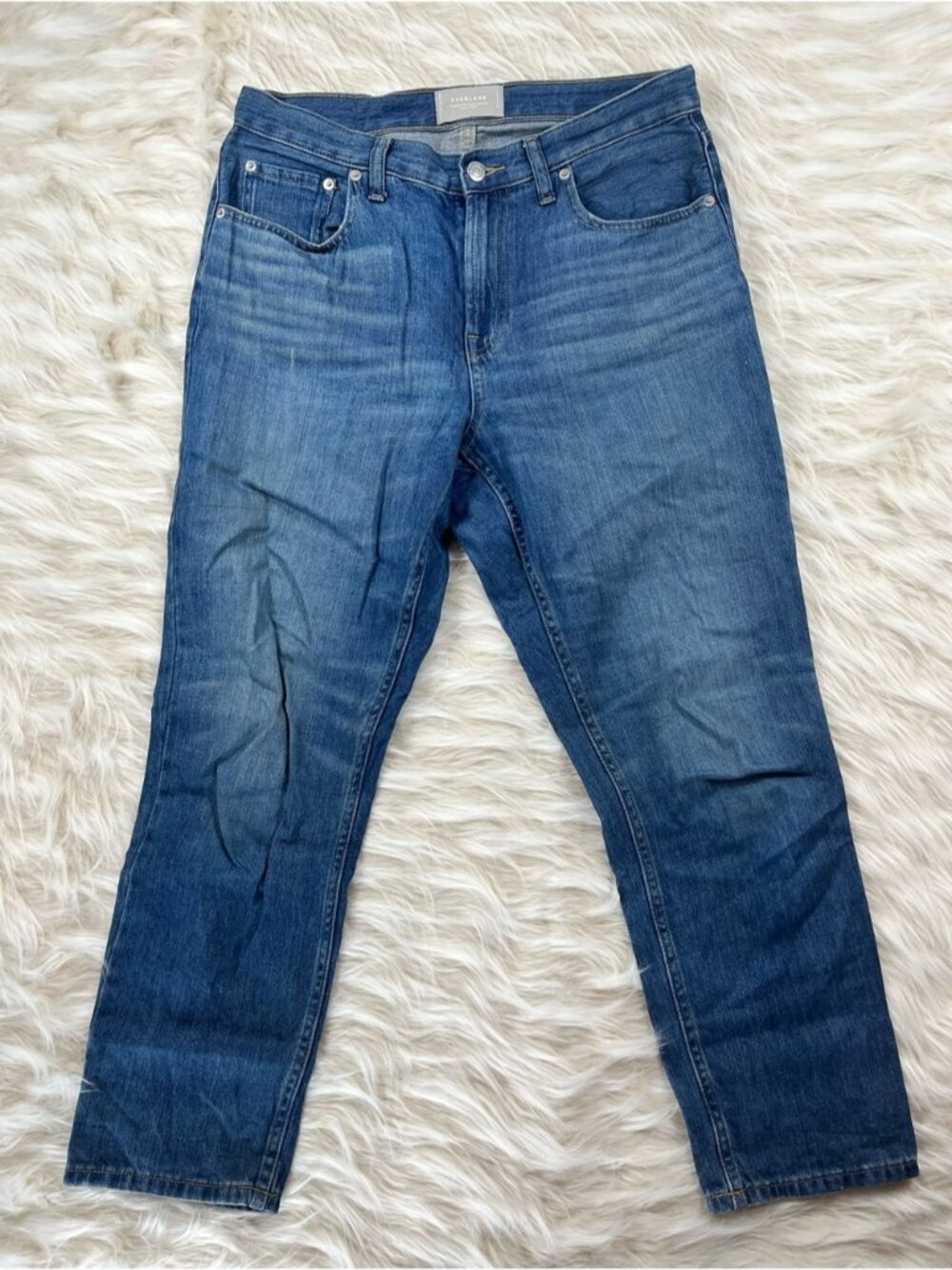 Everlane Jeans Women's 29x27 High Rise Straight Leg Medium Wash